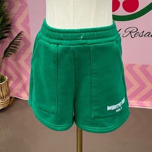 White Fox Boutique Vibrant Green Athletic Shorts